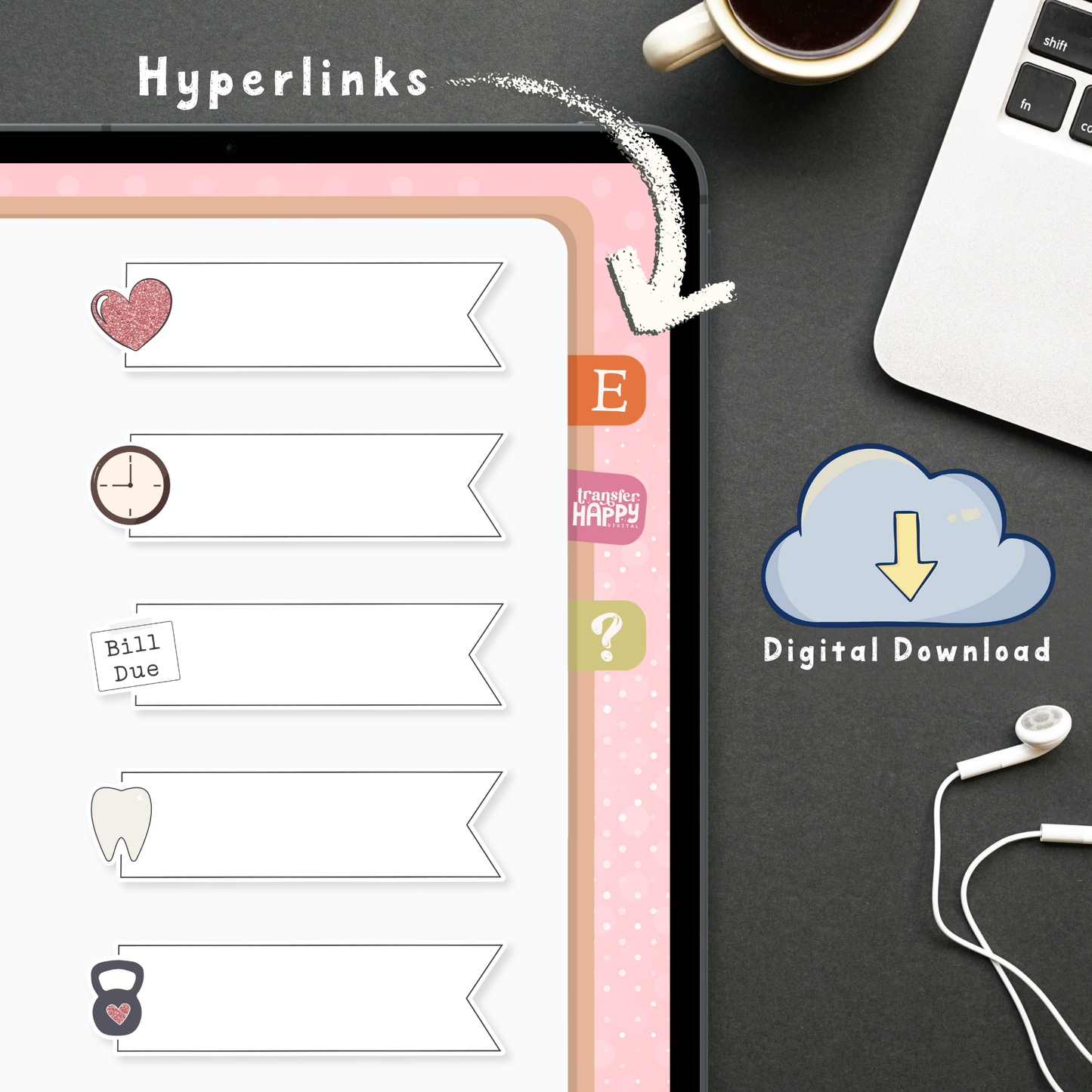 To-Do List Digital Planner Stickers