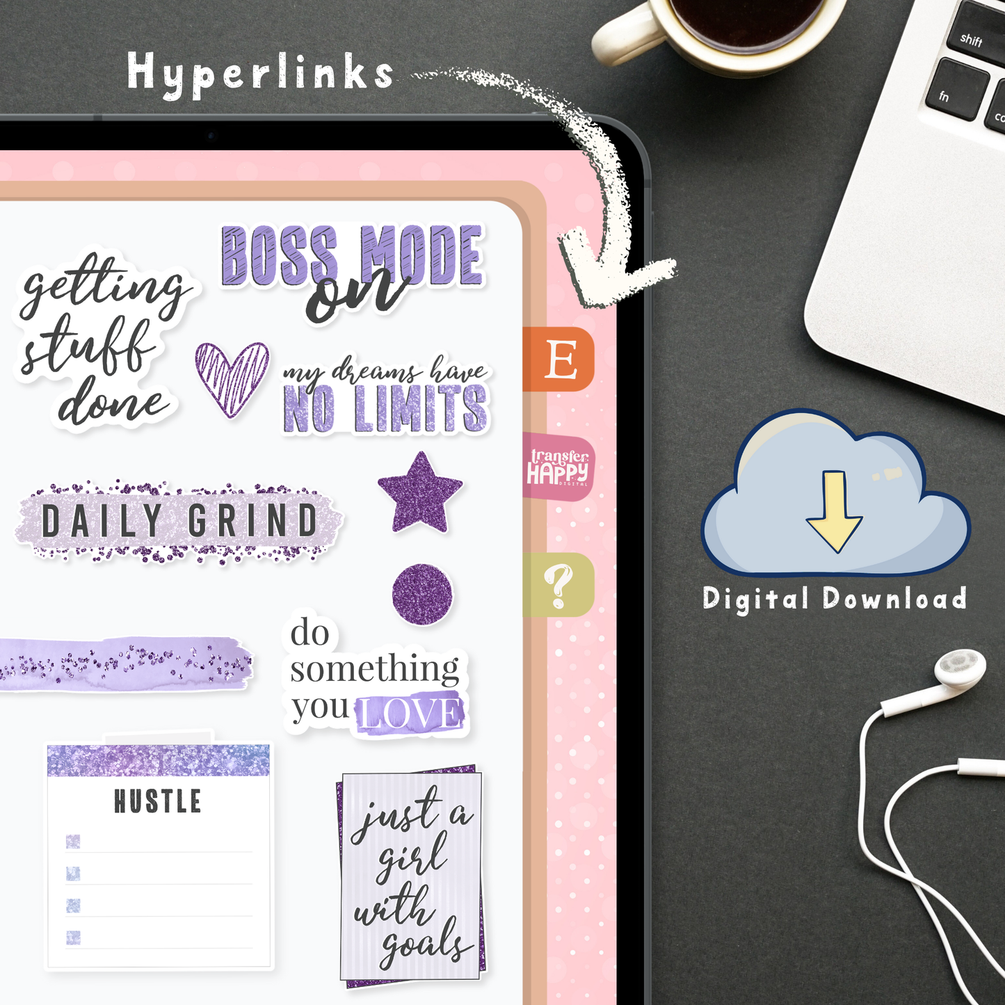 Boss Digital Planner Stickers