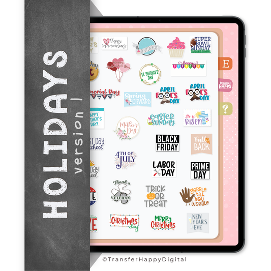 Holiday Digital Planner Stickers