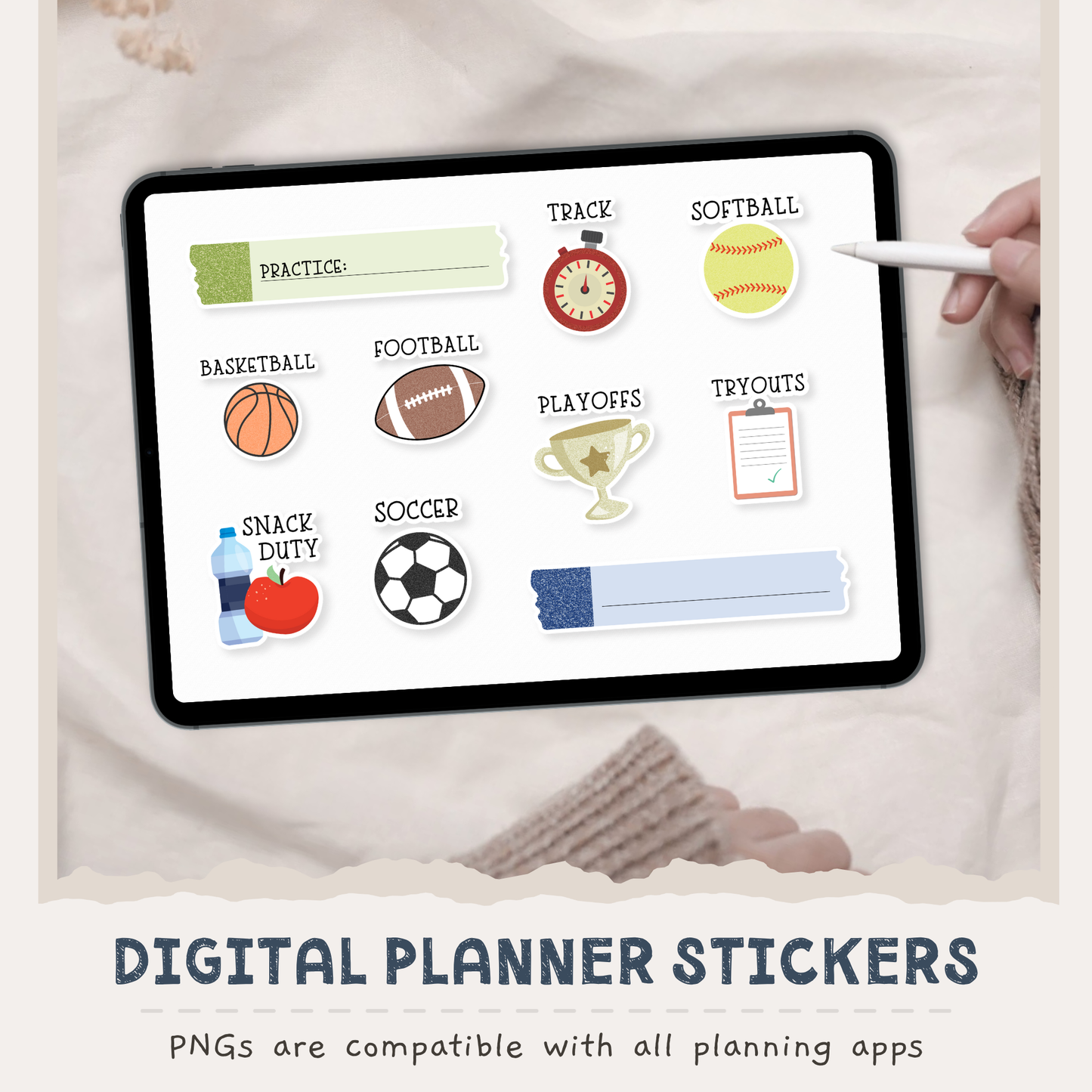 Extracurricular Digital Planner Stickers
