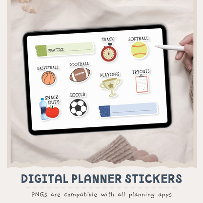 Extracurricular Digital Planner Stickers