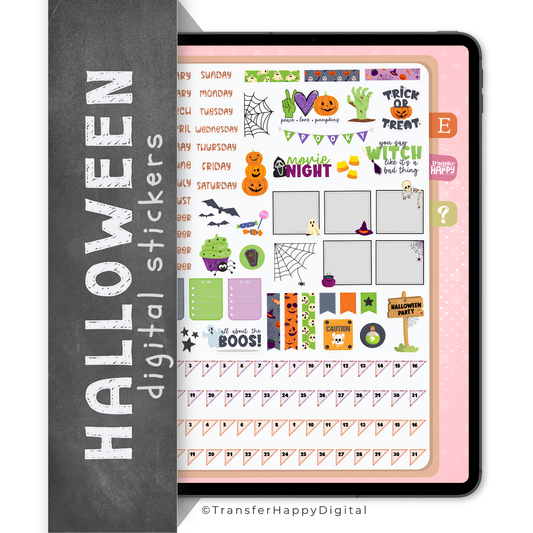 Halloween Digital Planner Stickers