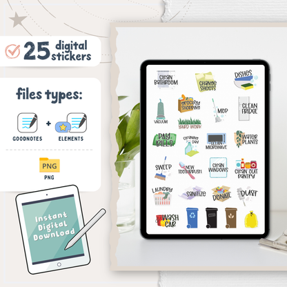 Household Chores Planner Stickers