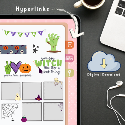 Halloween Digital Planner Stickers