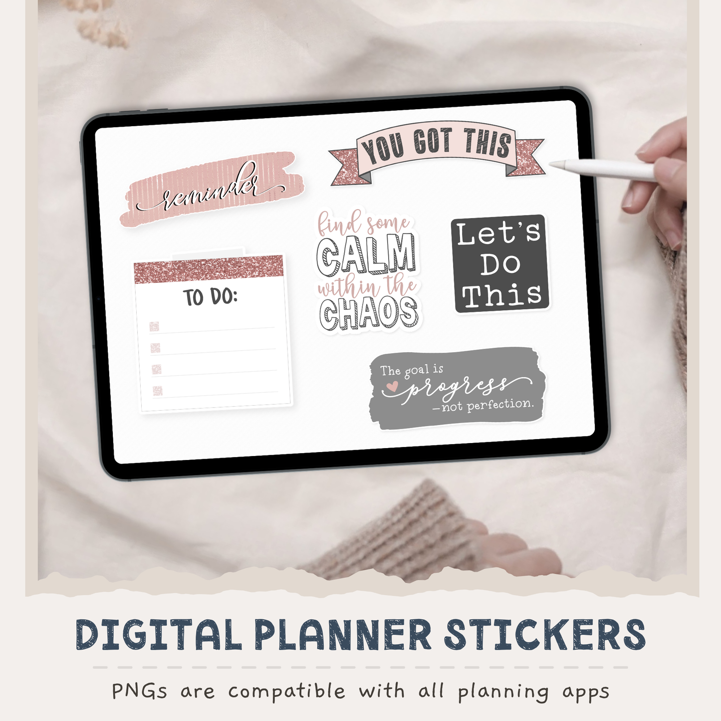 Motivational Digital Planner Stickers