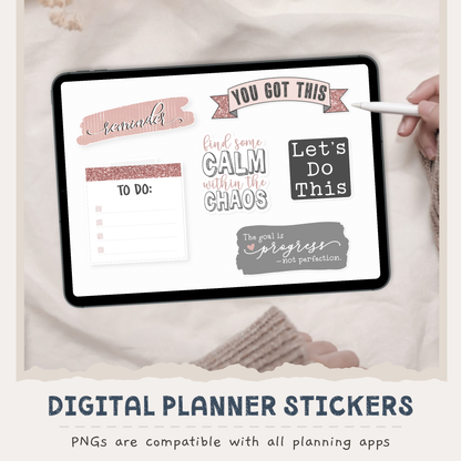 Motivational Digital Planner Stickers