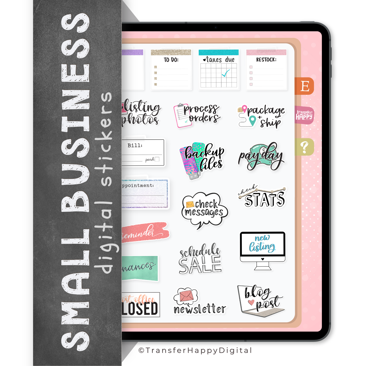 Small Business Digital Planner Stickers