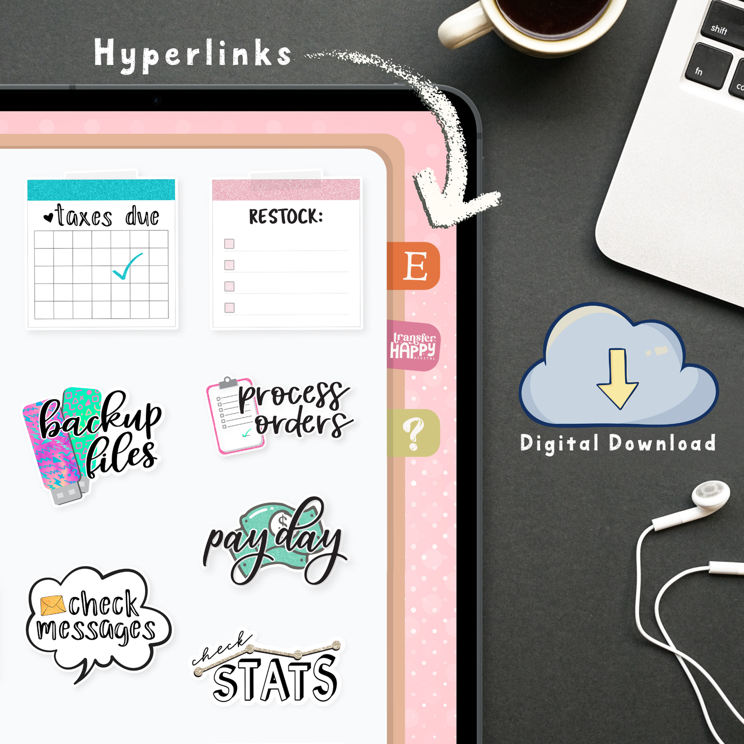 Small Business Digital Planner Stickers