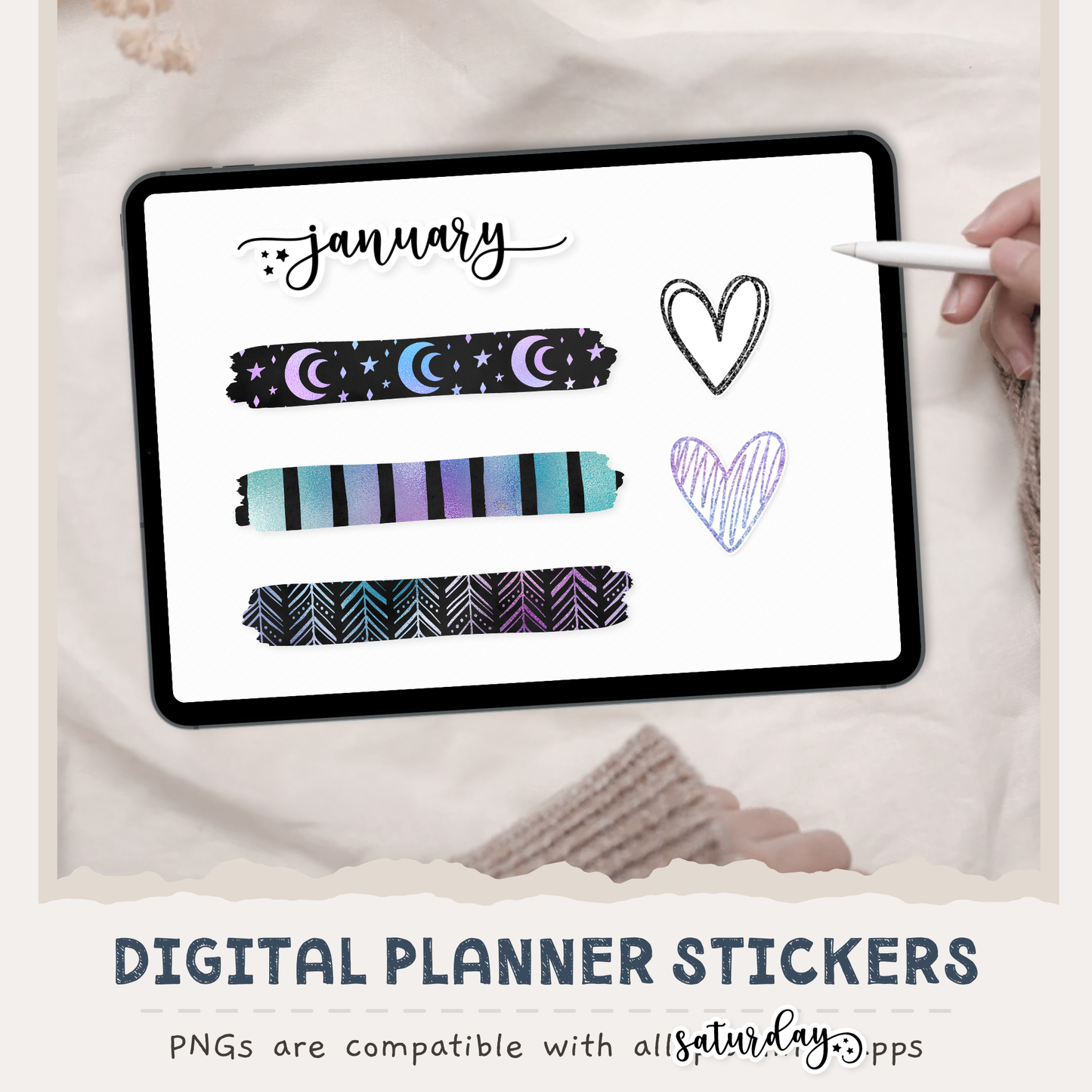 Essential Digital Planner Stickers