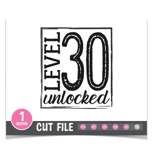 Level 30 Unlocked SVG