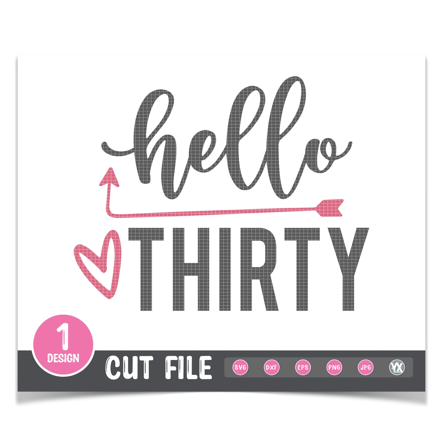 Hello 30 SVG