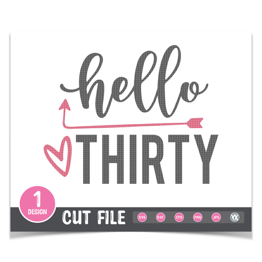 Hello 30 SVG