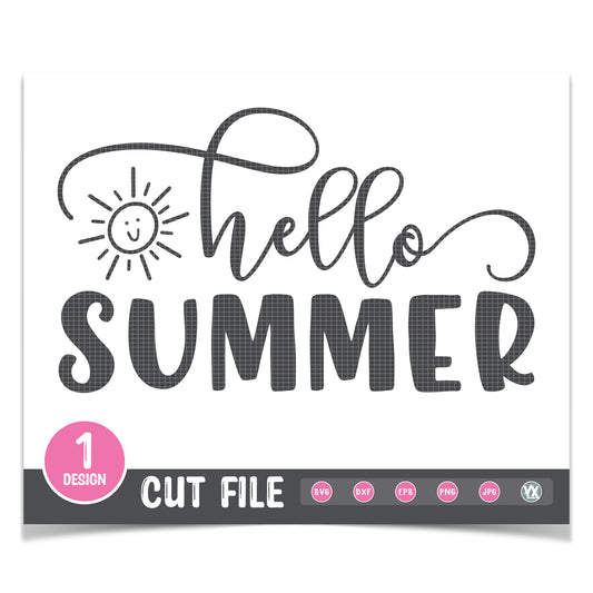 Hello Summer SVG