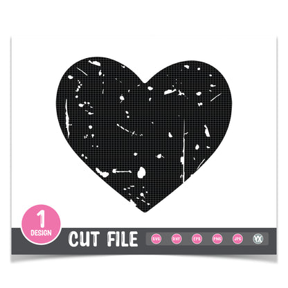Grunge Heart SVG