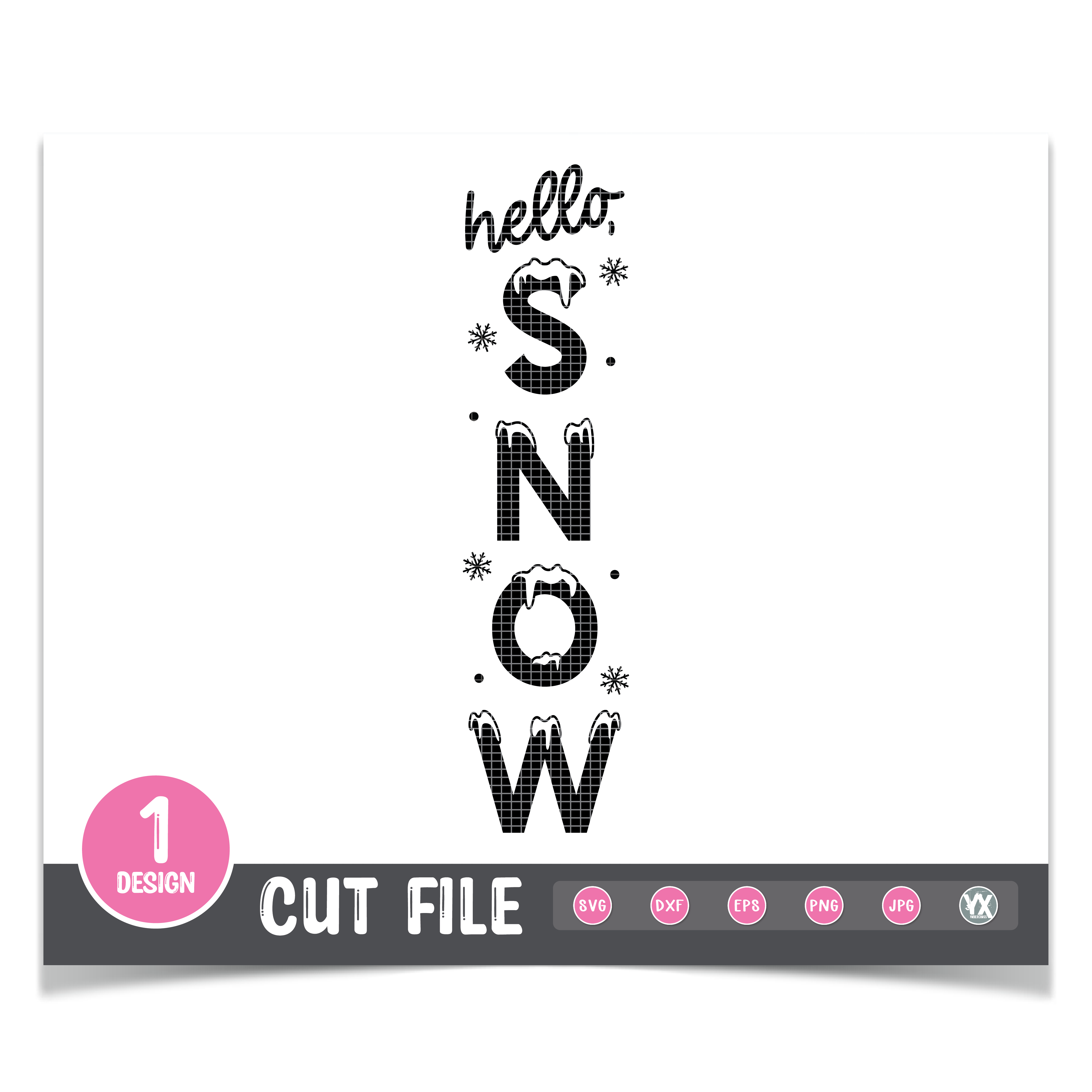 Hello, Snow SVG – Transfer Happy Digital