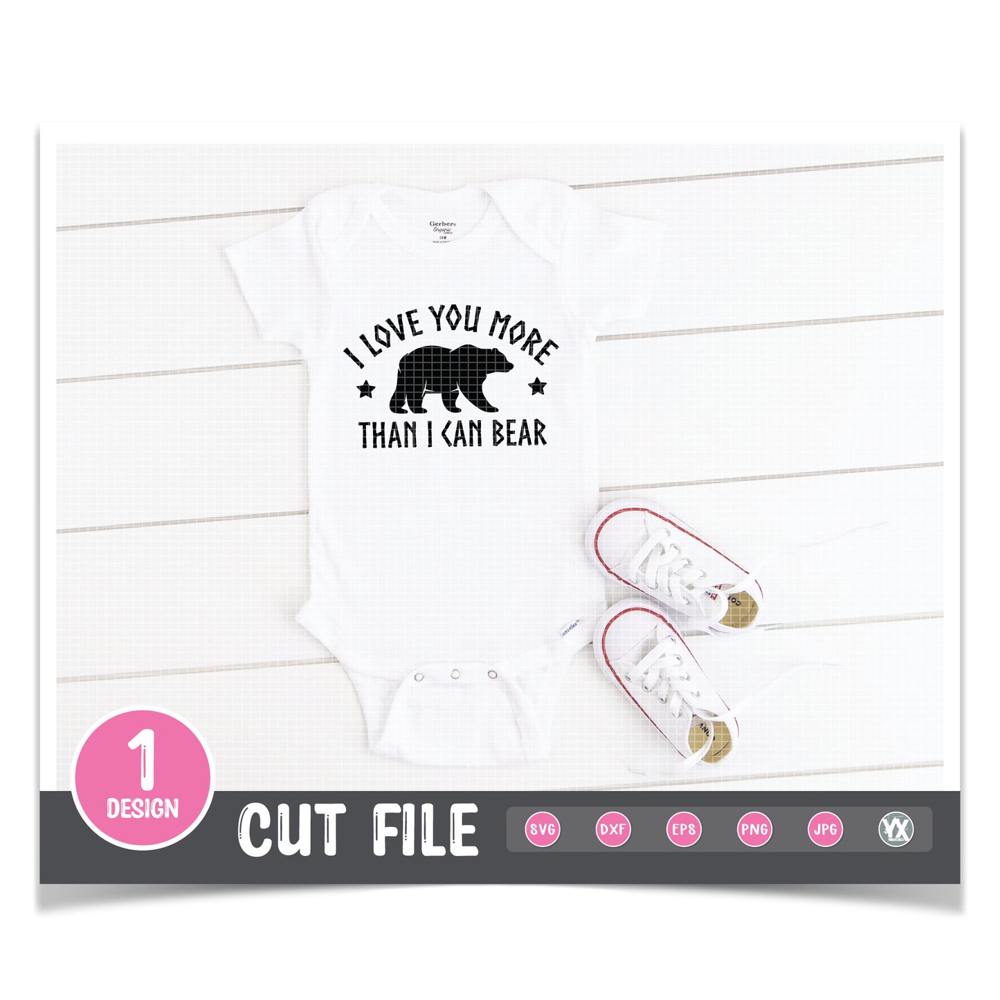 I Love You More Than I Can Bear SVG