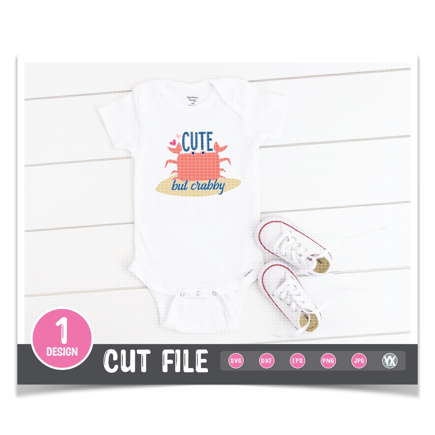 Cute But Crabby SVG