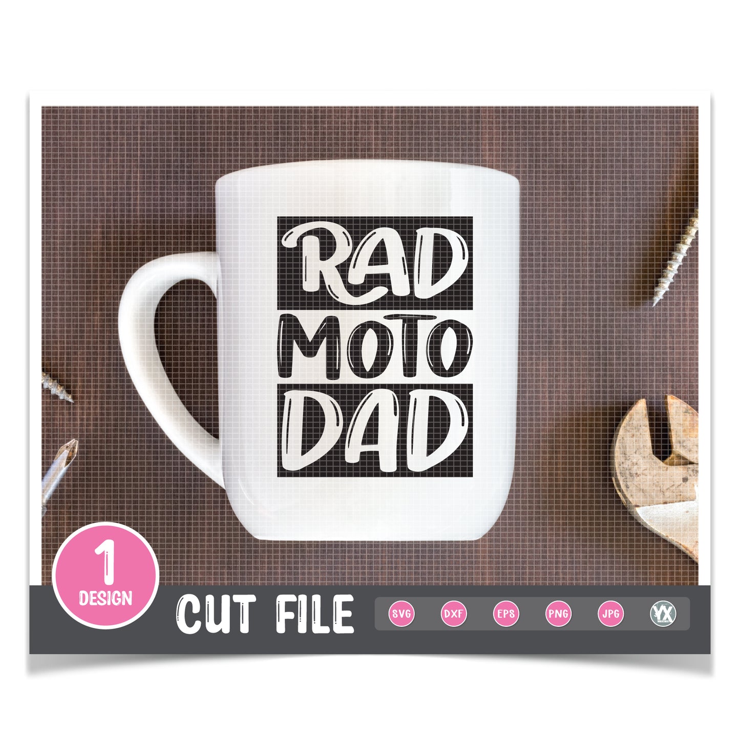Rad Moto Dad SVG