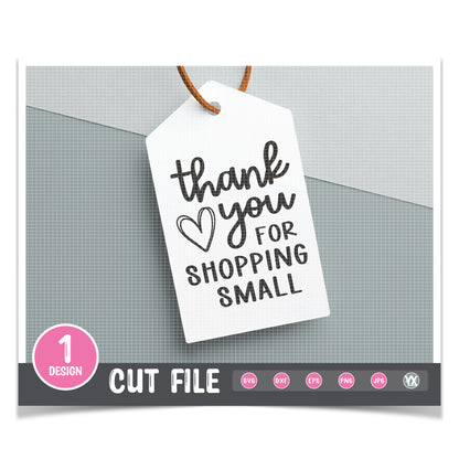 Thank You for Shopping Small SVG