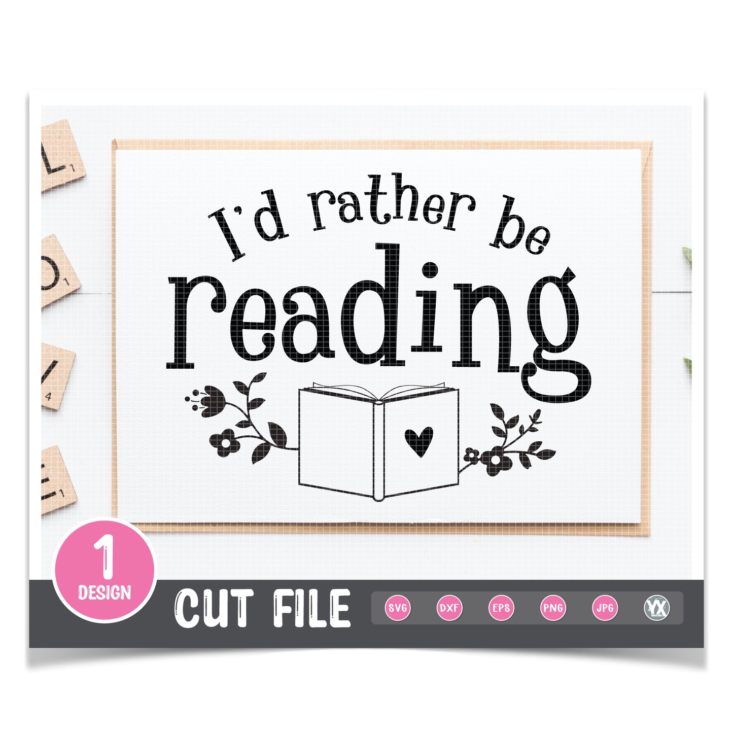 I'd Rather Be Reading SVG