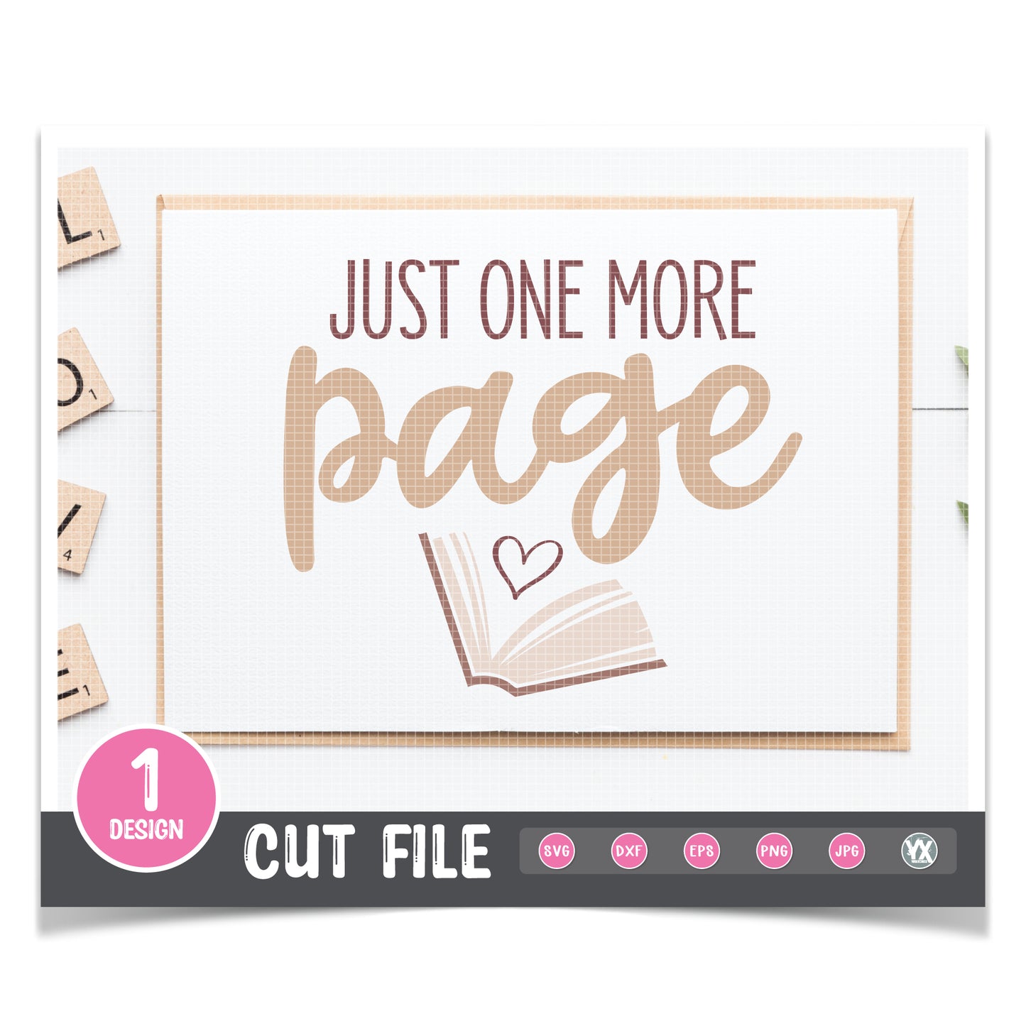 Just One More Page SVG