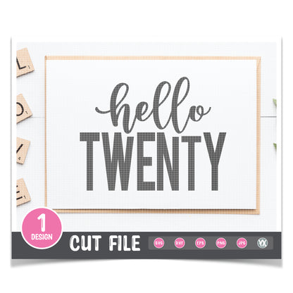 Hello Twenty SVG