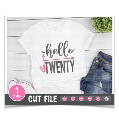 Hello Twenty SVG
