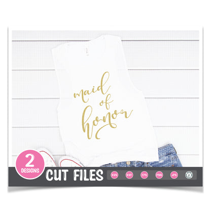 Maid of Honor & Matron of Honor SVG