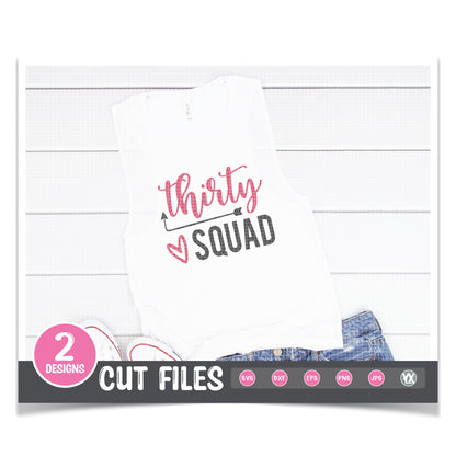 Thirty Squad SVG Bundle