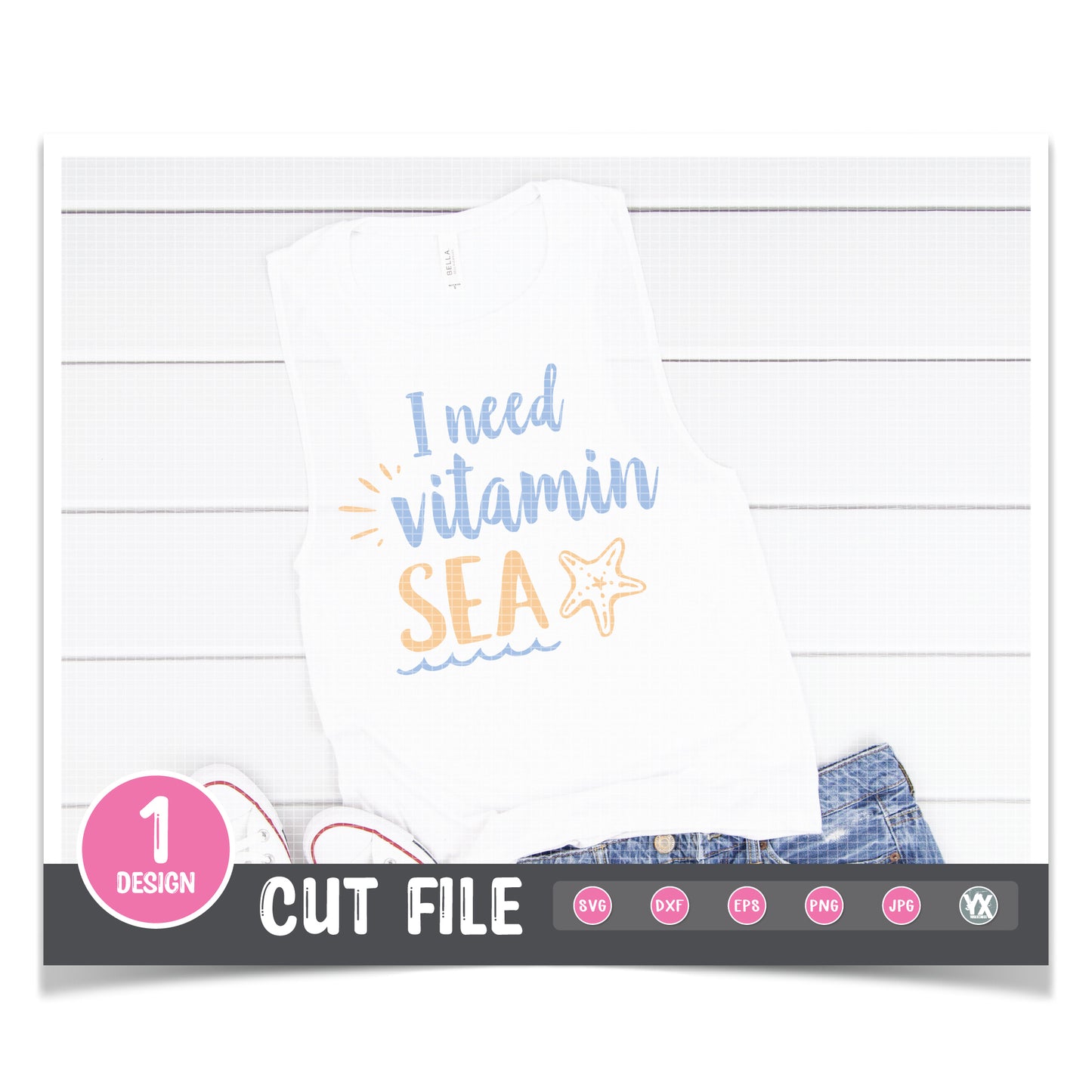 I Need Vitamin Sea SVG